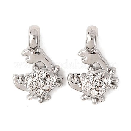 Подвески сплава Rhinestone FIND-C076-03P-1