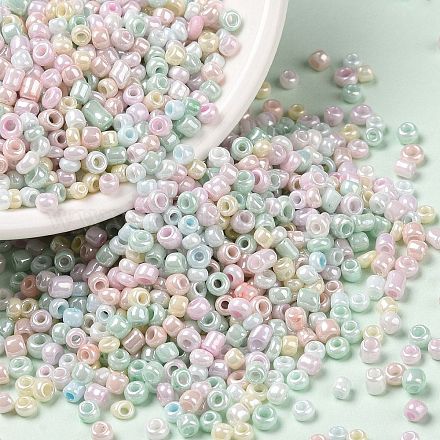 Colori opachi lustro perline di semi di vetro SEED-A030-11D-1