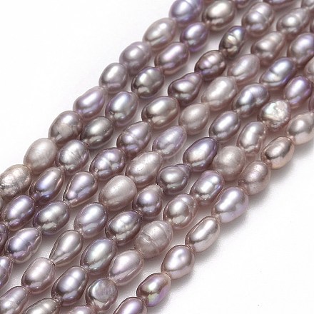 Brins de perles de culture d'eau douce naturelles PEAR-J006-03B-1
