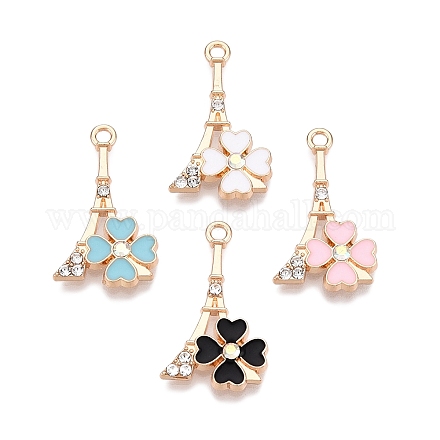 Подвески из сплава со стразами FIND-N005-25G-1