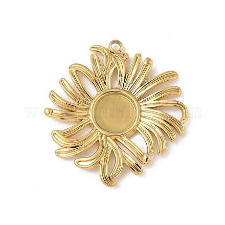 Оправы для подвесок из нержавеющей стали 304 в виде кабошонов STAS-L293-06G-1