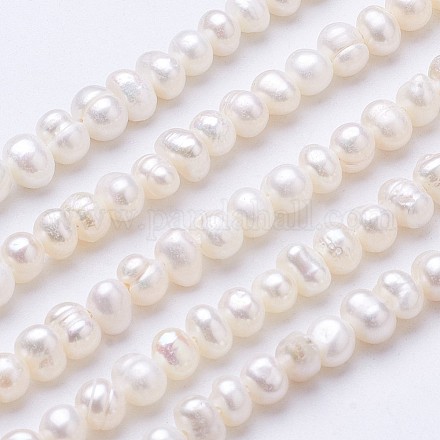 Fili di perle di perle d'acqua dolce coltivate naturali PEAR-F004-12-1