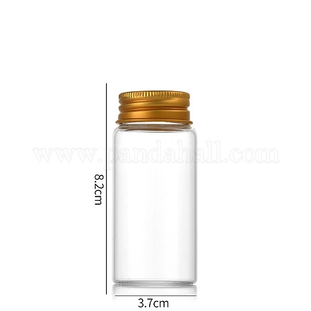 Bottiglie di vetro trasparente contenitori di perline CON-WH0085-76E-02-1