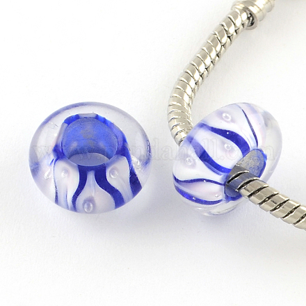 Perles vernissées de fleur intérieur manuelles LAMP-R133-08G-1