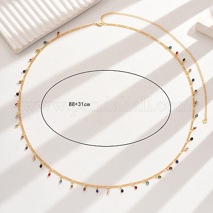 Модная железная красочная подвеска со стразами и кисточкой на талии для женщин DD7602-1