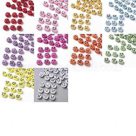 200шт 10 цвета непрозрачные акриловые бусины MACR-SZ0001-76A-1