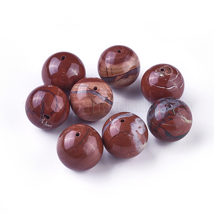 Perles de jaspe rouge naturelle G-G790-10-1