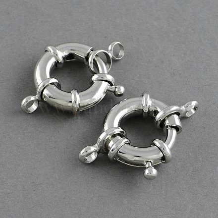 Cierres de anillo de resorte de latón KK-S131-24-1