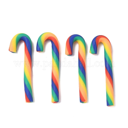 Рождественские бусины из полимерной глины ручной работы CLAY-P005-04E-1