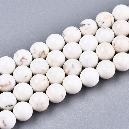 Brins de perles de magnésite naturelle X-G-S373-003-6mm-1