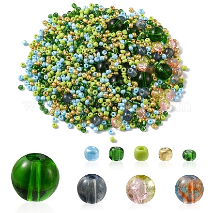 Kit de découverte de fabrication de bijoux en perles de verre bricolage DIY-FS0004-31-1