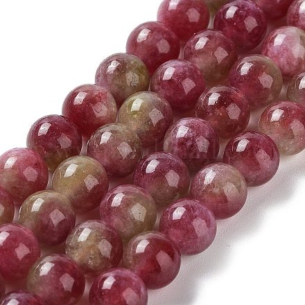 Dyed Natural Malaysia Jade Beads Strands G-G021-02A-01-1