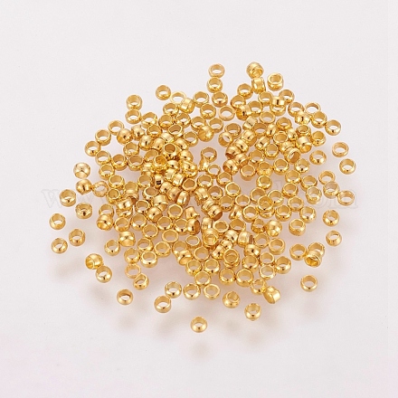 Perles à écraser en laiton  E002-G-NR-1