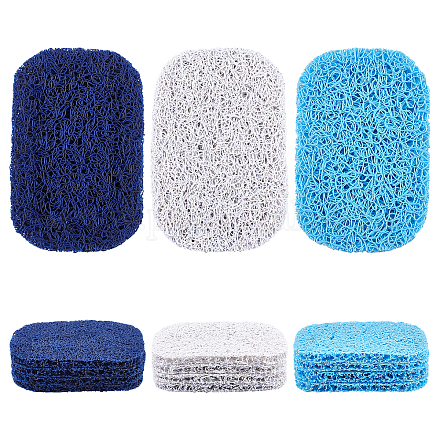 Ahadermaker 15pcs 3 colores almohadillas de ahorro de jabón de pvc AJEW-GA0003-79-1