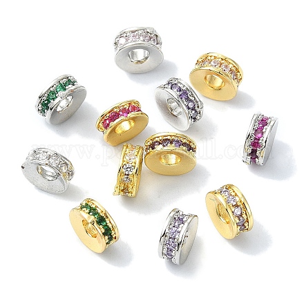 Покрытие стойки латунное паве бусины из кубического циркония KK-M282-35GP-1