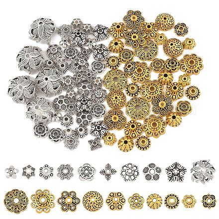 100шт 20 стиля колпачки из сплава в тибетском стиле TIBE-YW0001-85-1