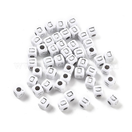 Непрозрачные акриловые бусины OACR-D282-06D-1