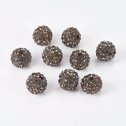Perline di resina strass RB-A025-10mm-A12-1
