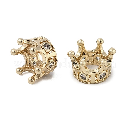 Латунные микро проложить Цирконий Европейский бисером KK-K297-39KCG-1