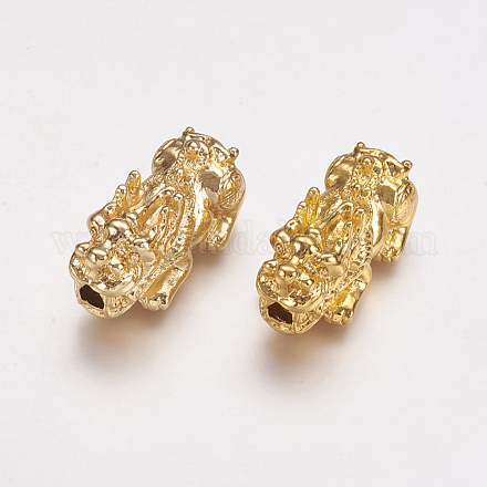 Feng shui vraies perles en alliage plaqué 24k or véritable PALLOY-L205-03G-1