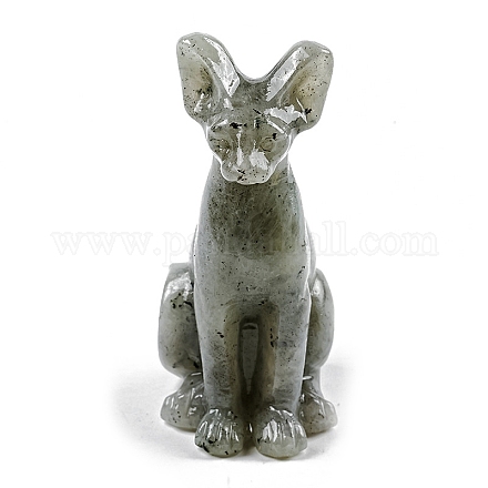 Натуральный лабрадорит в форме египетской кошки PW-WGE6AC8-08-1