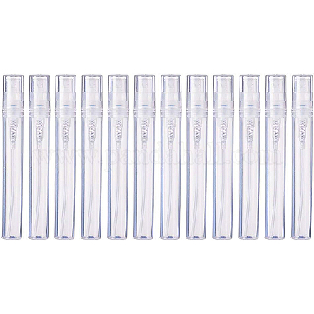 Pandahall 1 set flaconi spray per profumi portatili da viaggio trasparenti bottiglie di plastica flaconi vuoti trasparenti per prodotti liquidi fai-da-te flaconi multiuso 10x1.2 cm MRMJ-BC0001-21-1