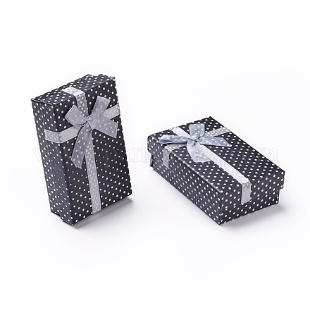 Collana scatole di cartone con bowknot e spugna all'interno CBOX-R012-4-1