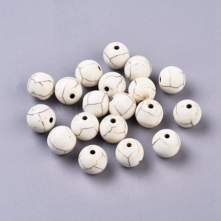 Perline turchese sintetico X-TURQ-G106-10mm-02Q-1