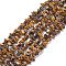 Natural Tiger Eye Chips Beads Strands, 5~8mm, Hole: 0.3mm, 32inch