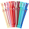 20Pcs 20 Styles Cloth Zippers, with Resin Zipper Head, Mixed Color, 233~300x30x7mm, 1pc/style