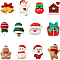 72Pcs 12 Styles Christmas Theme Opaque Resin Cabochons, Mixed Shapes, Mixed Color, 21.5~28.5x16~22x5~8mm, 6pcs/style