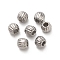 304 Stainless Steel Beads, Drum, Stainless Steel Color, 3x2.5mm, Hole: 0.8mm