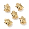 304 Stainless Steel Beads, Tortoise, Ion Plating(IP), Real 18K Gold Plated, 8x6x4mm, Hole: 1.4mm
