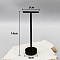 T Shaped Acrylic Earring Display Stand, Jewelry Displays Rack, Jewelry Tree Stand, with Holes and Flat Round Pedestal, Black, 4x5x14cm