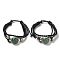 Natural Natural Green Aventurine Multi-strand Bracelets, Adjustable PU Leather Braided Cord Bracelets for Unisex, Inner Diameter: 2-3/8~2-7/8 inch(5.9~7.3cm)