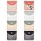 8Pcs 4 Colors PU Leather Jewelry Envelope Pouches Gift Bags with Snap Button and Clear Window, for Ring Necklace Earring Bracelet Jewelry, Square, Mixed Color, 8x8x0.12~0.65cm, 2pcs/color