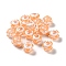 Opaque Acrylic Beads, Hand Drawn Beads, with Enamel, Light Salmon, 14~15x18~20x18~20mm, Hole: 2~3mm