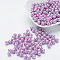 Eco-Friendly Poly Styrene Acrylic Beads, AB Color Plated, Round, Medium Orchid, 10mm, Hole: 2mm