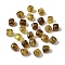 Opaque Acrylic Beads, Imitation Gemstone, Cube, Two Tone, Olive, 17x15.5x15.5mm, Hole: 3mm, 143pcs/500g