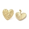 304 Stainless Steel Studs Earrings, Jewely for Women, Heart, Real 18K Gold Plated, 22x22mm