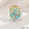 Vintage Brass Micro Pave Cubic Zirconia Adjustable Rings for Women's Party Dress