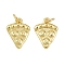 Brass Pendants, Pizza Charms, with Jump Ring, Real 18K Gold Plated, 12.5x9.5x2mm, Hole: 2.5mm
