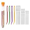 Knitting Neddles Sets, including Aluminum Big Eye Needles, Mixed Color, 100x13mm