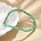 Natural Green Aventurine Beaded Stretch Bracelets, Round, Beads: 4~5mm, Inner Diameter: 2-1/4 inch(5.65cm)
