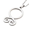 Non-Tarnish 304 Stainless Steel Pendant Necklaces, Cable Chains, Troll Cross, Stainless Steel Color, 17.56 inch(44.6cm)