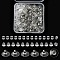300Pcs 3 Style Brass & Plastic Ear Nuts, Bell & Clutch Earring Backs, Platinum, 3~11x3~11x3~7mm, Hole: 0.5~1mm, 100Pcs/style