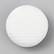 1-Hole Cloth Buttons, with Aluminum Findings, Flat Round, White, 20x8mm, Hole: 3x2mm