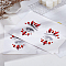 2 Sheets Acrylic Face Gems Stickers, Self Adhesive Temporary Tattoo, with Teardrop & Half Round & Horse Eye Rhinestones, Colorful, 165x125x4.5mm