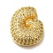 Brass with Cubic Zirconia Pendant, Letter G, Letter G, 22x18.5x7.5mm, Hole: 4mm