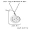 Halloween 304 Stainless Steel Laser Cut Pendant Necklaces, Stainless Steel Color, Non-Tarnish, Pumpkin, 17.72 inch(45cm), pendant: 20x18mm
